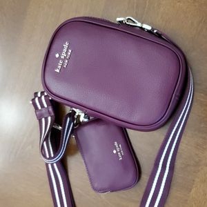 Kate Spade purple crossbody w/ coin purse